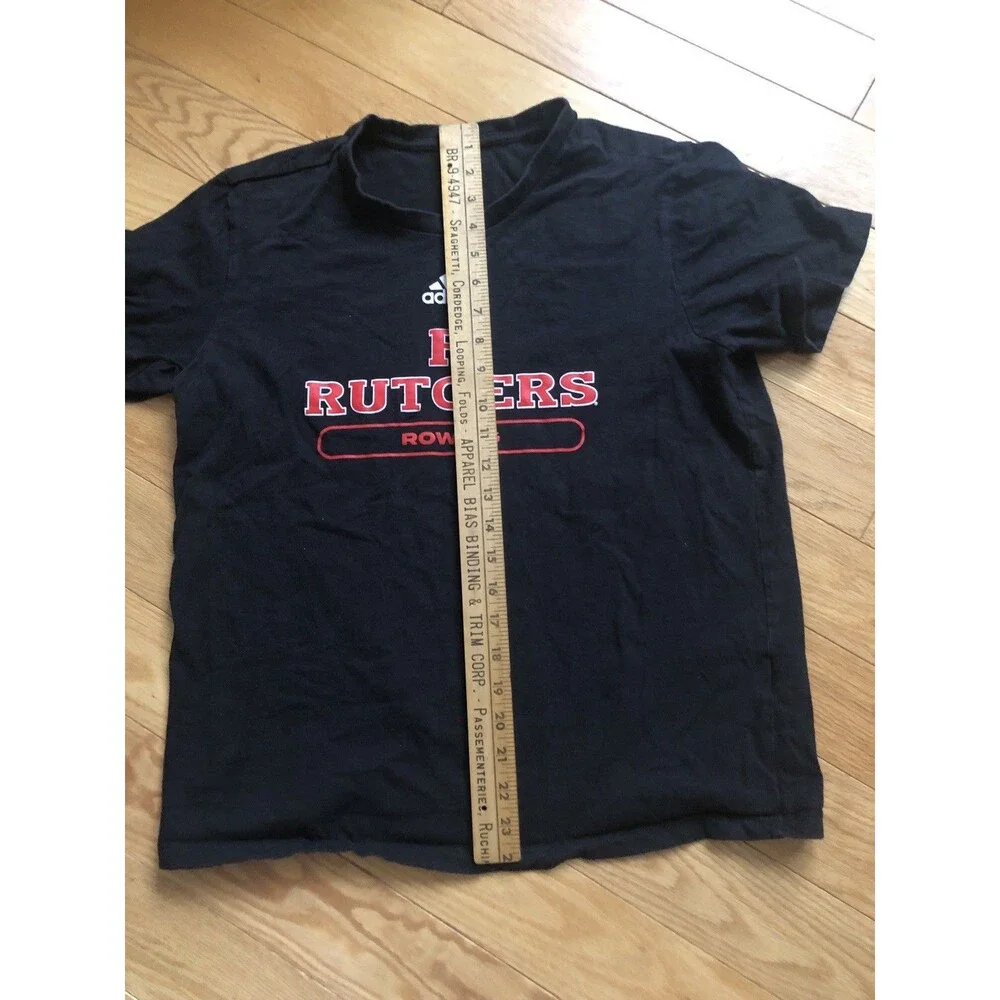 Adidas Rutgers Scarlet Knights Rowing‎ Black T Shirt Small
